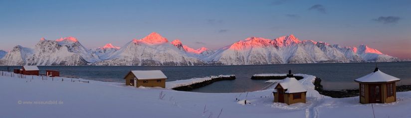 Fotoreise nach Norwegen - Ausblick am Lyngenfjord Fotoreise nach Norwegen