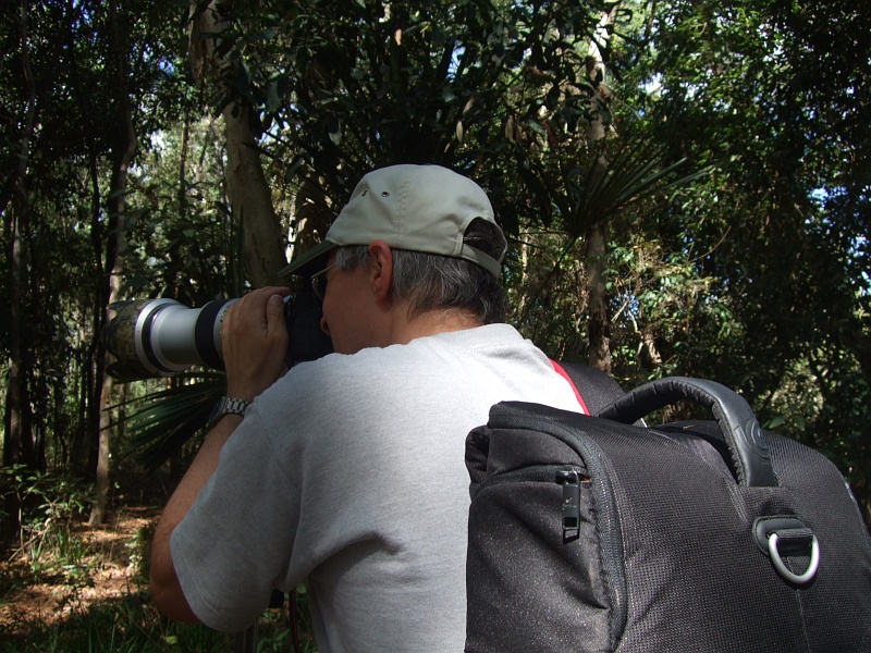 Der Fotograf von hinten